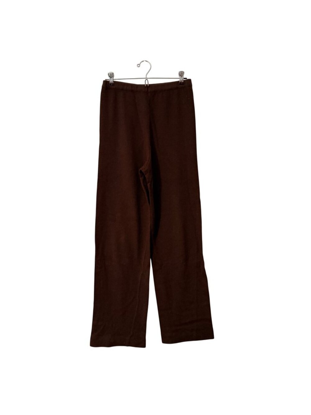 Ballantyne Chocolate Brown Pure Cashmere Pull On Lounge Pants Womens Large